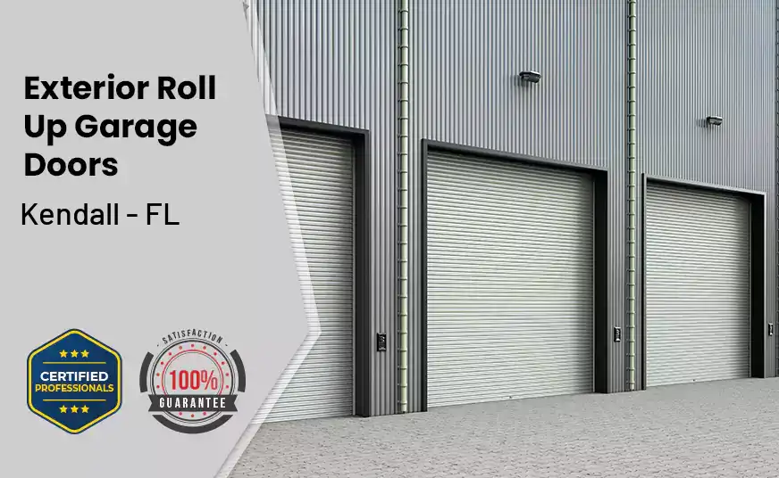 Exterior Roll Up Garage Doors Kendall - FL