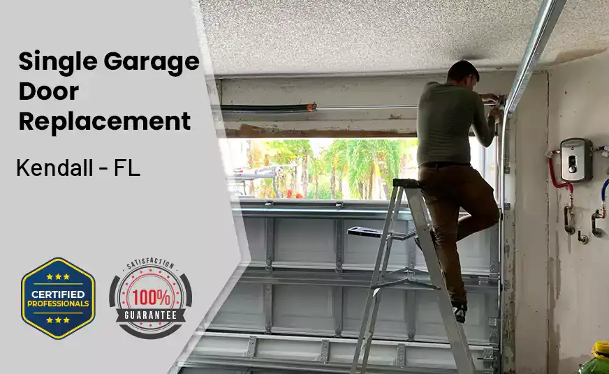 Single Garage Door Replacement Kendall - FL