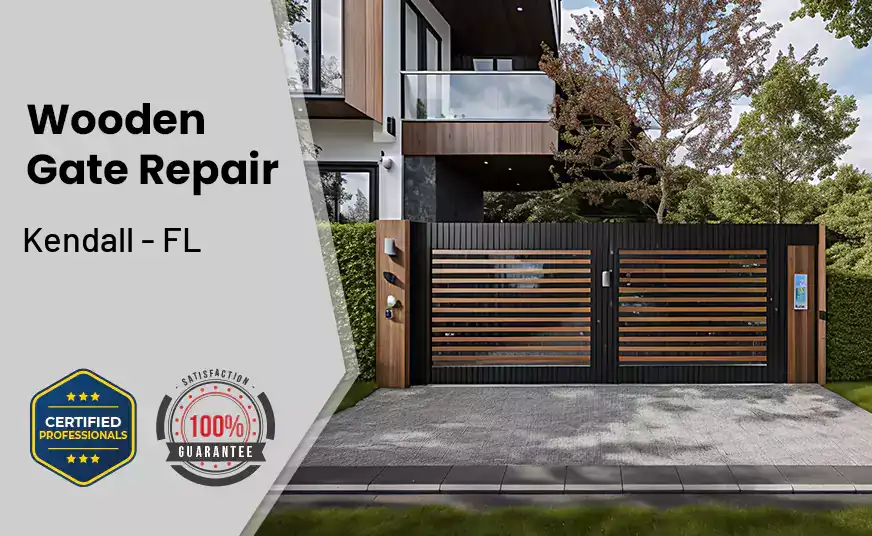 Wooden Gate Repair Kendall - FL